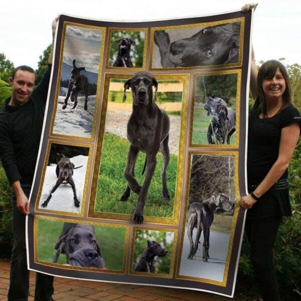 Great Dane Fleece Blanket Sherpa Blanket