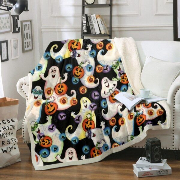 Magic Halloween Fleece Blanket Sherpa Blanket