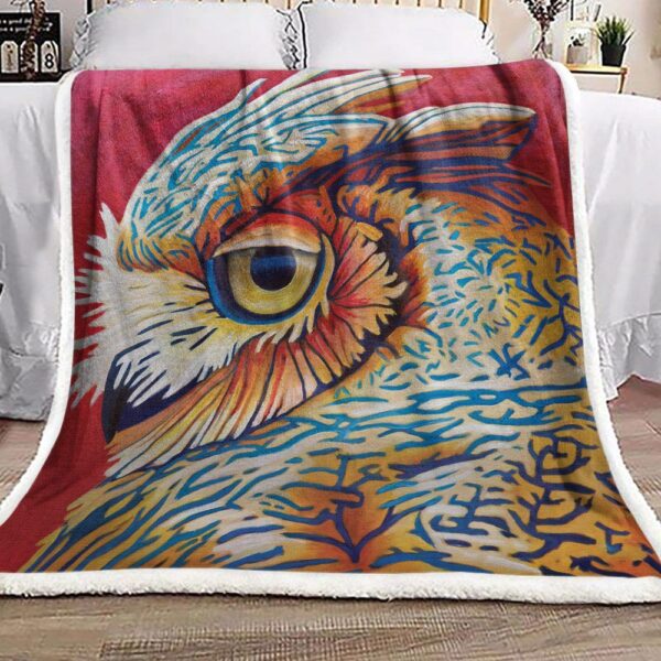 Owl Fleece Blanket Sherpa Blanket