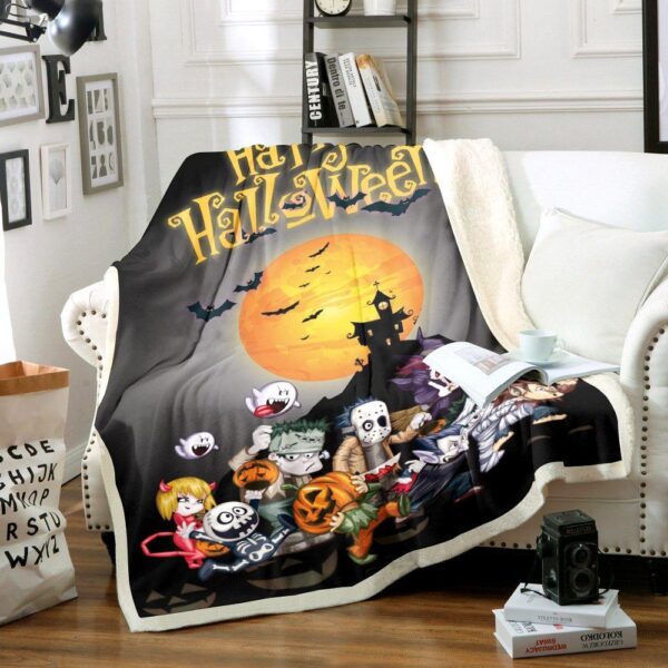 Magic Halloween Fleece Blanket Sherpa Blanket