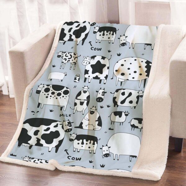 Cow Fleece Blanket Sherpa Blanket