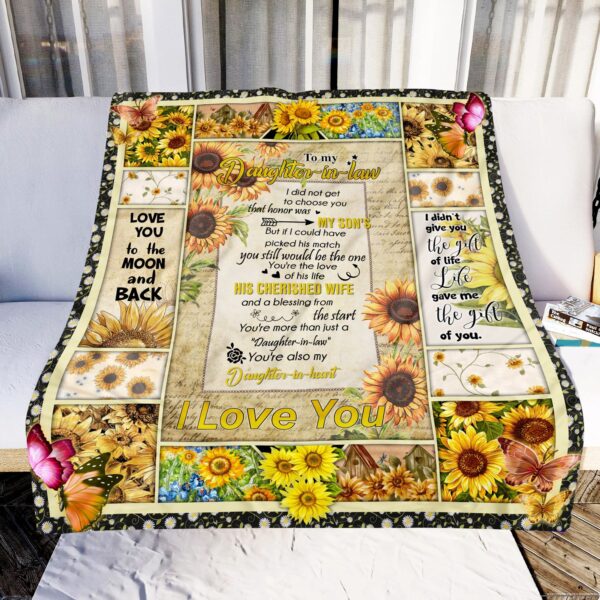 My Daughter In Law Love You Fleece Blanket Sherpa Blanket