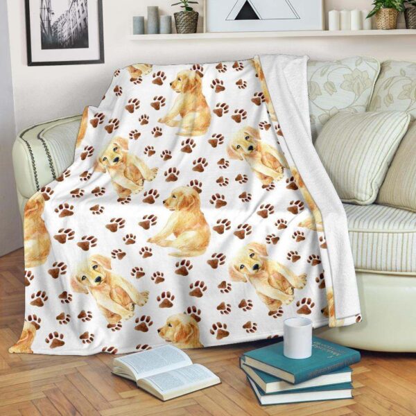 Labrador Dog Fleece Blanket Sherpa Blanket