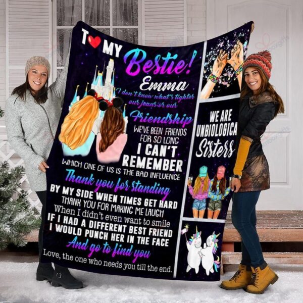 To My Bestie Best Friend Gifts Fleece Blanket Sherpa Blanket