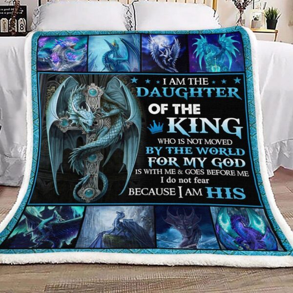 Dragon Daughter Of The King Fleece Blanket Sherpa Blanket