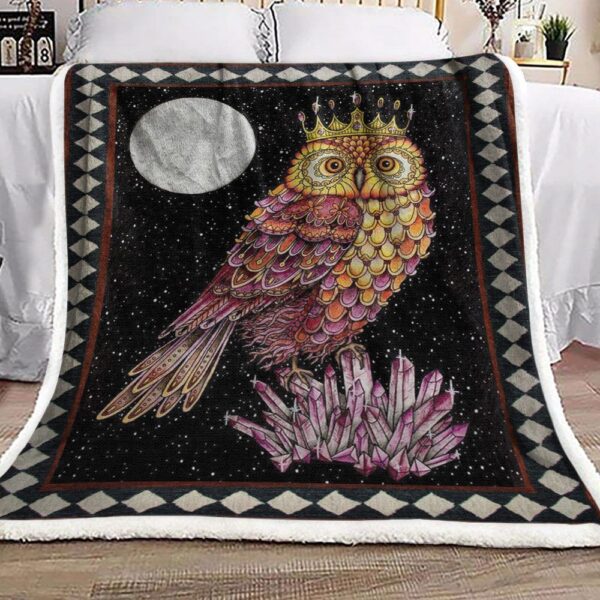 Owl Fleece Blanket Sherpa Blanket