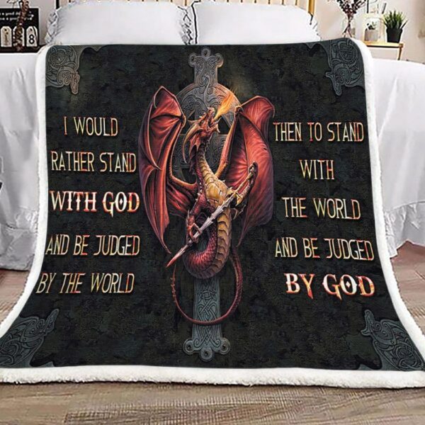 Dragon Quote Fleece Blanket Sherpa Blanket