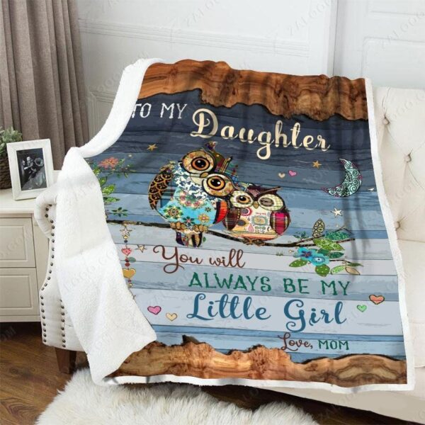 Owl Fleece Blanket Sherpa Blanket