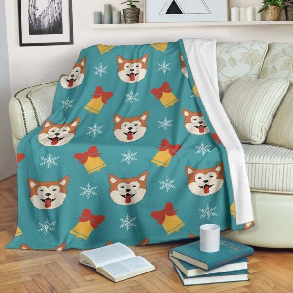 Dog Akita Fleece Blanket Sherpa Blanket