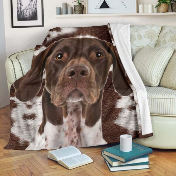 German Shorthaired Pointer Fleece Blanket Sherpa Blanket