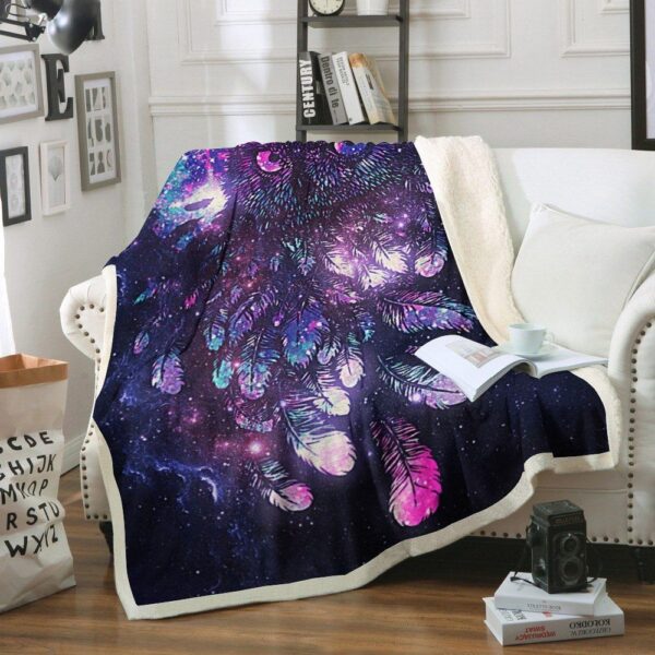 Owl Fleece Blanket Sherpa Blanket