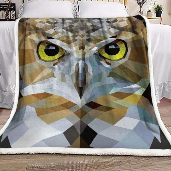 Owl Fleece Blanket Sherpa Blanket