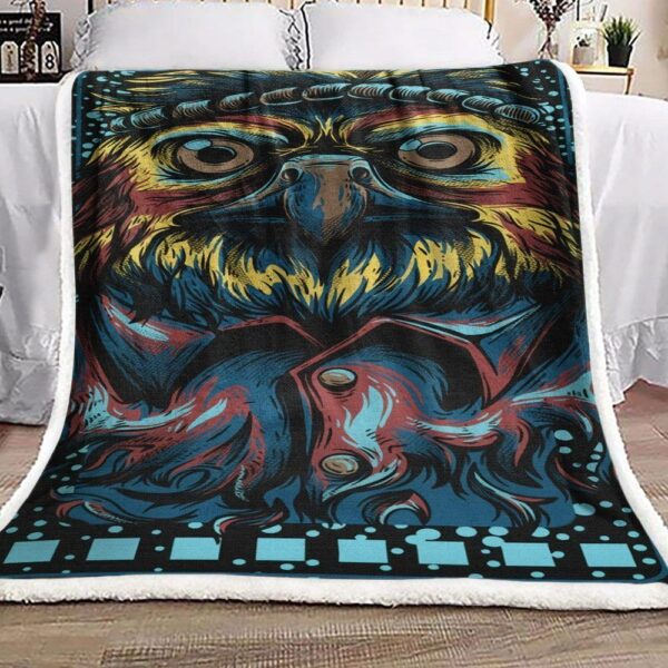 Owl Fleece Blanket Sherpa Blanket