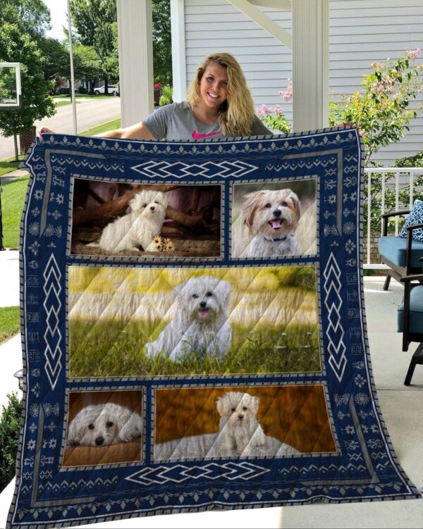 Maltese Fleece Blanket Sherpa Blanket