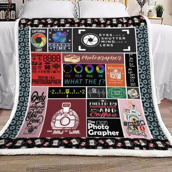 Photograph Fleece Blanket Sherpa Blanket