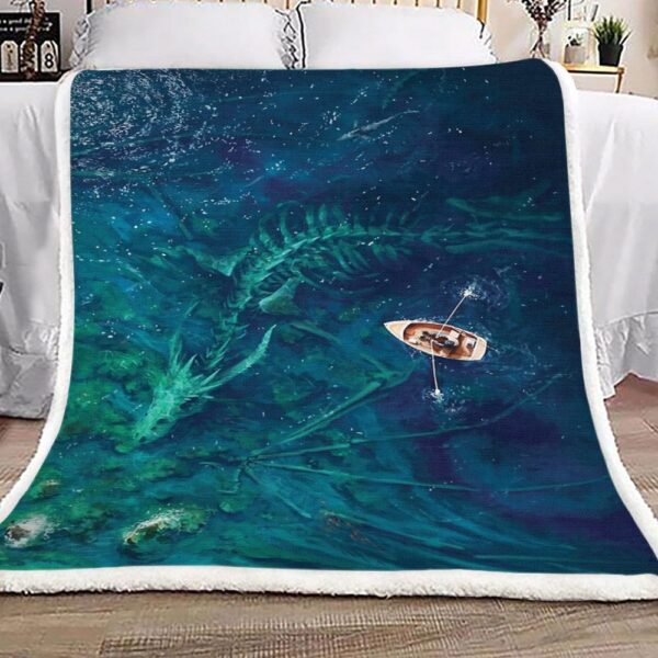 Bone Dragon Fleece Blanket Sherpa Blanket