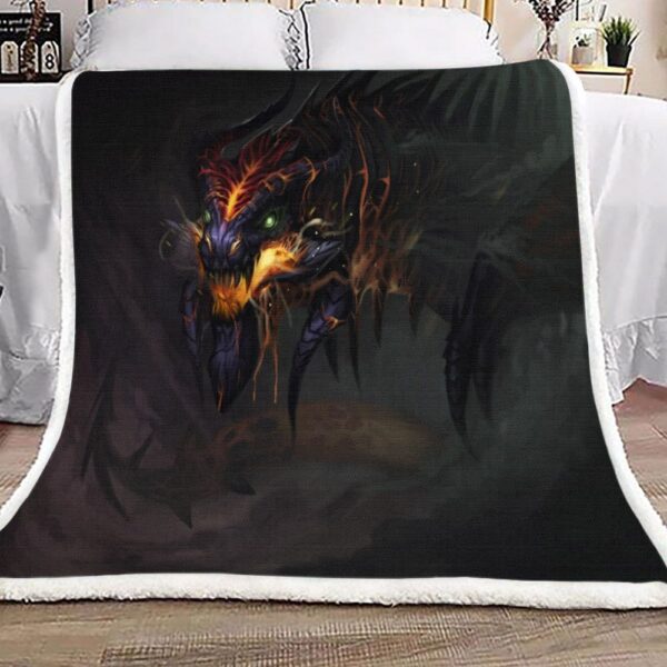 Lava Dragon Fleece Blanket Sherpa Blanket