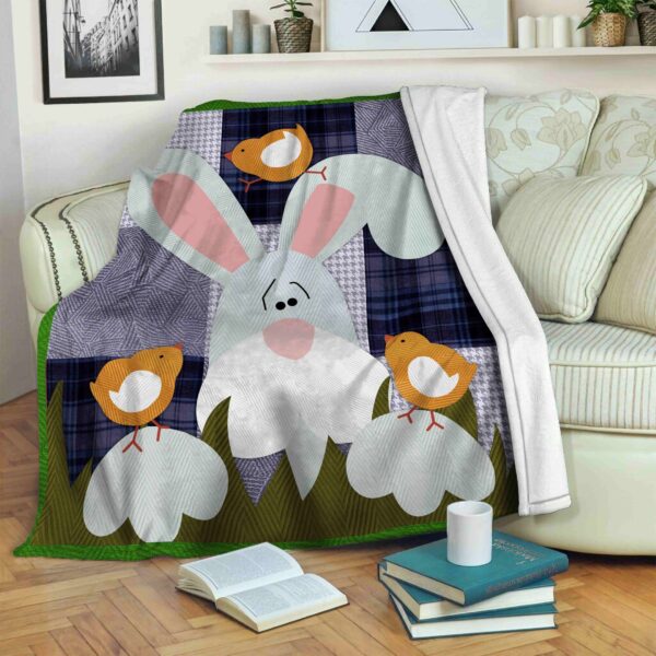 Easter Bunny Fleece Blanket Sherpa Blanket