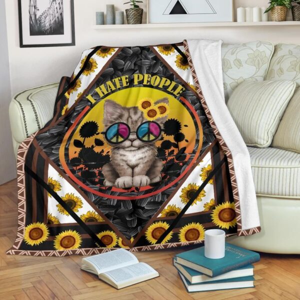 Cat Fleece Blanket Sherpa Blanket