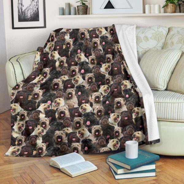 Bouvier des Flandres Full Face Fleece Blanket Sherpa Blanket
