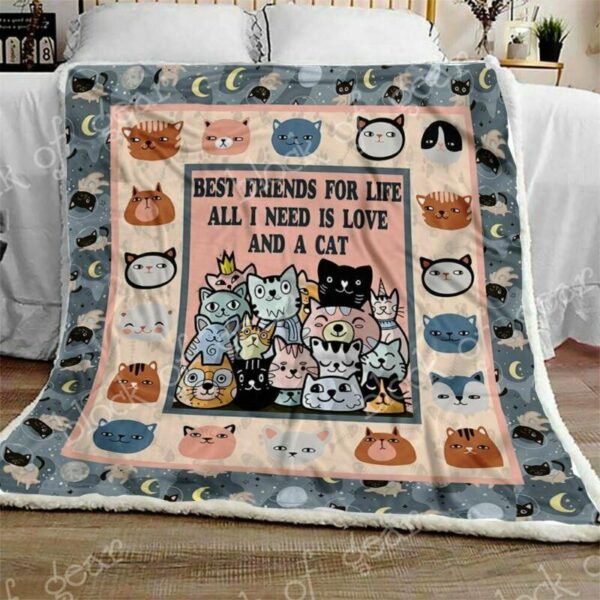 Cat Fleece Blanket Sherpa Blanket
