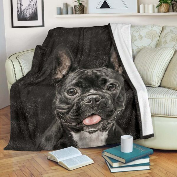 French Bulldog Fleece Blanket Sherpa Blanket
