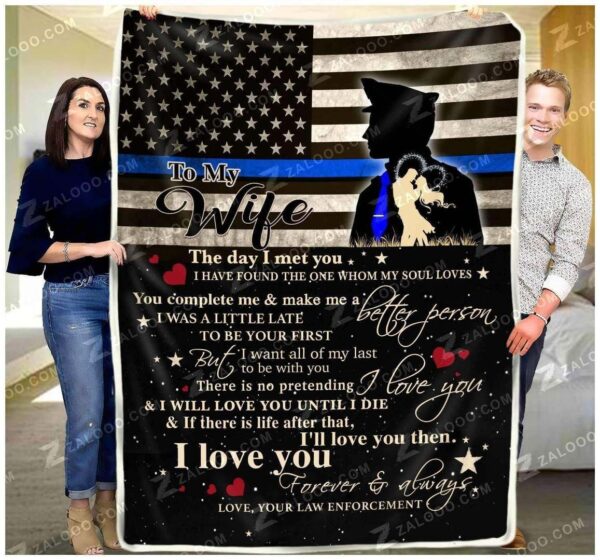 Police Fleece Blanket Sherpa Blanket