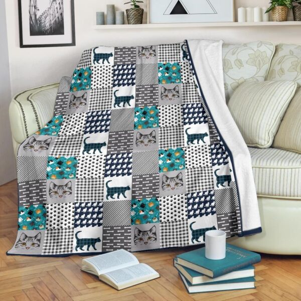 Cat Fleece Blanket Sherpa Blanket