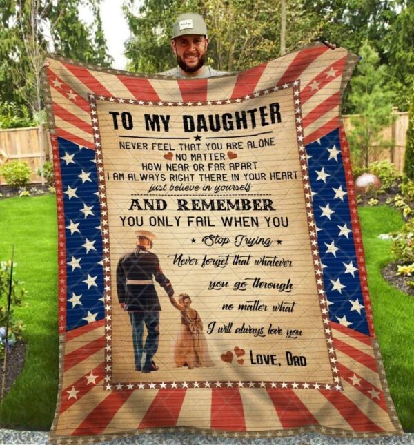 To My Daughter Fleece Blanket Sherpa Blanket