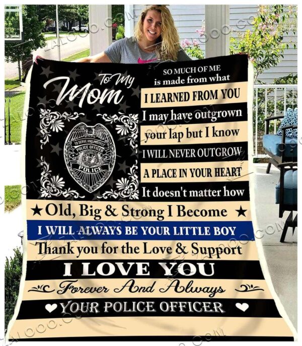 Police Fleece Blanket Sherpa Blanket