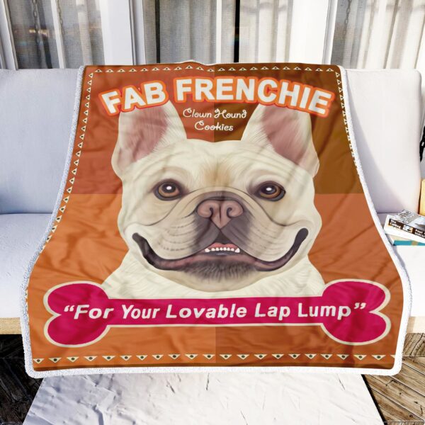 French Bulldog Fab Frenchie Fleece Blanket Sherpa Blanket