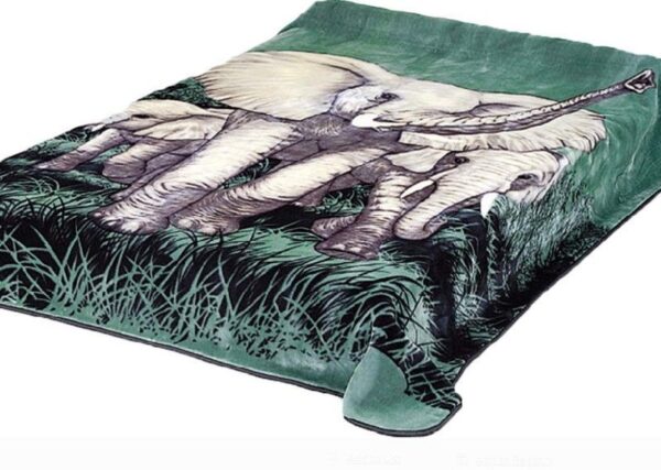 Elephant Fleece Blanket Sherpa Blanket
