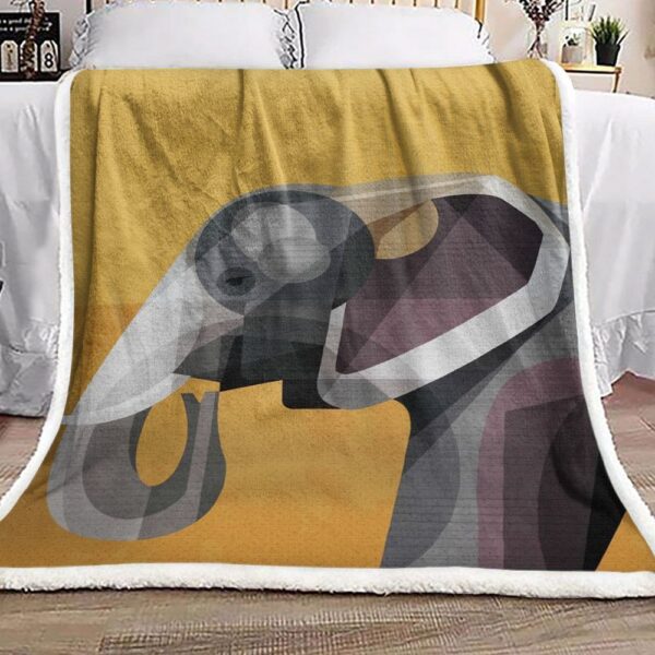 Elephant Fleece Blanket Sherpa Blanket