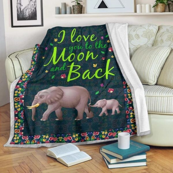 Elephant Fleece Blanket Sherpa Blanket
