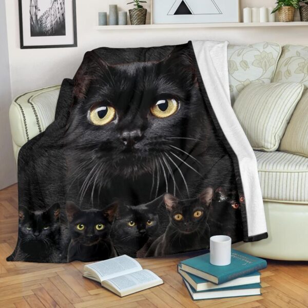 Cat Fleece Blanket Sherpa Blanket