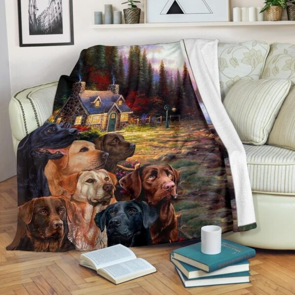 Labrador Fleece Blanket Sherpa Blanket