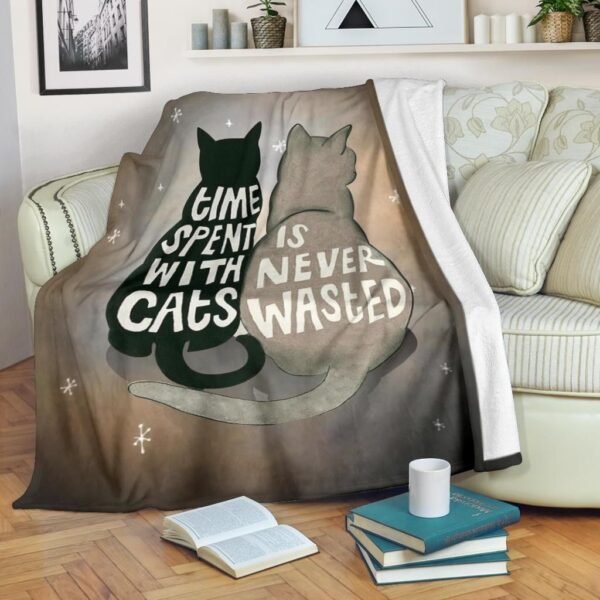 Cat Fleece Blanket Sherpa Blanket