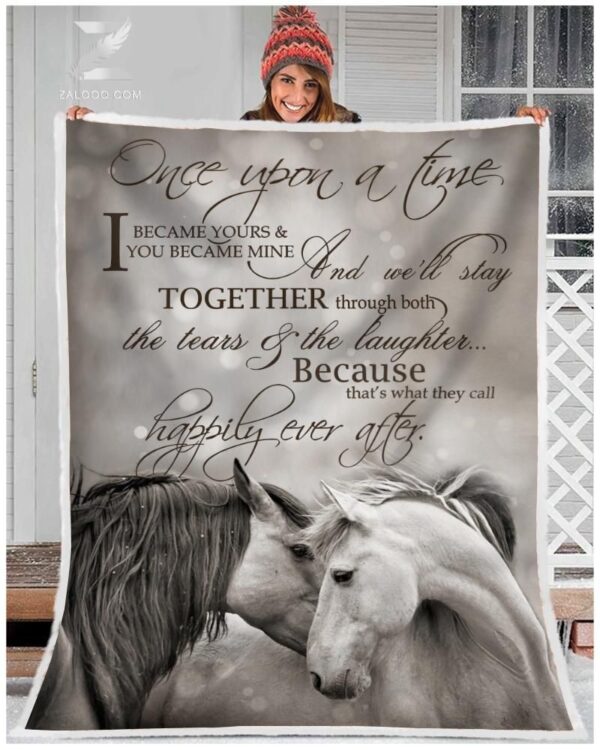 Horse Fleece Blanket Sherpa Blanket
