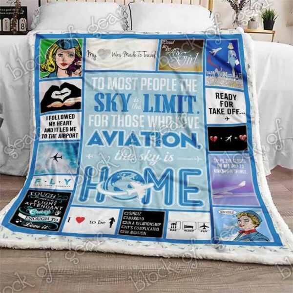 Flight Attendants Fleece Blanket Sherpa Blanket