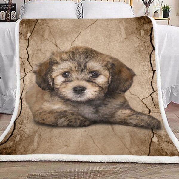 Havanese Dog Fleece Blanket Sherpa Blanket