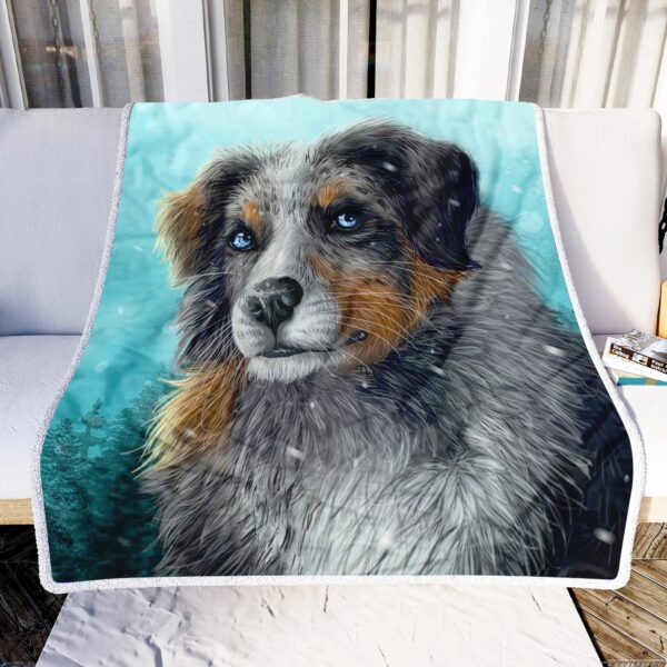 Lovely Dog Fleece Blanket Sherpa Blanket