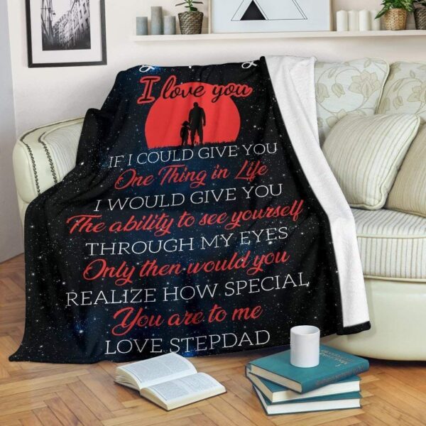Step Daughter Remember I Love You Red Fleece Blanket Sherpa Blanket