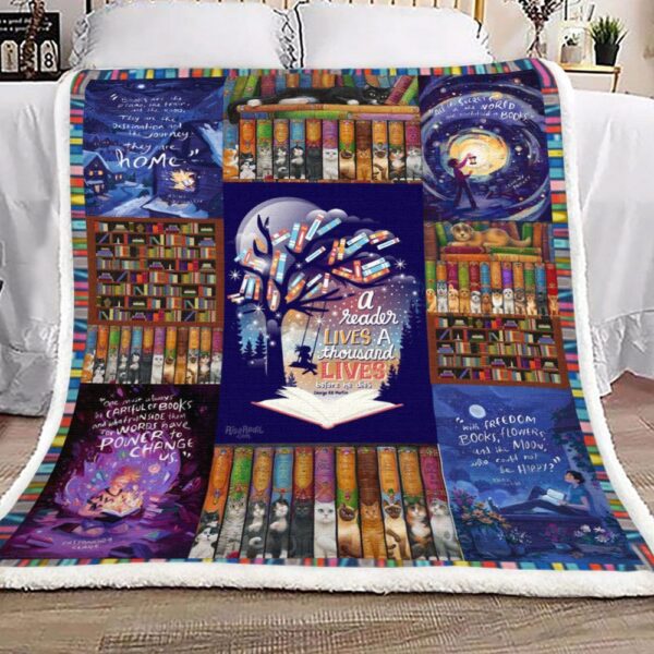 Reading Fleece Blanket Sherpa Blanket