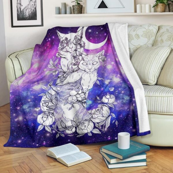 Cat Fleece Blanket Sherpa Blanket