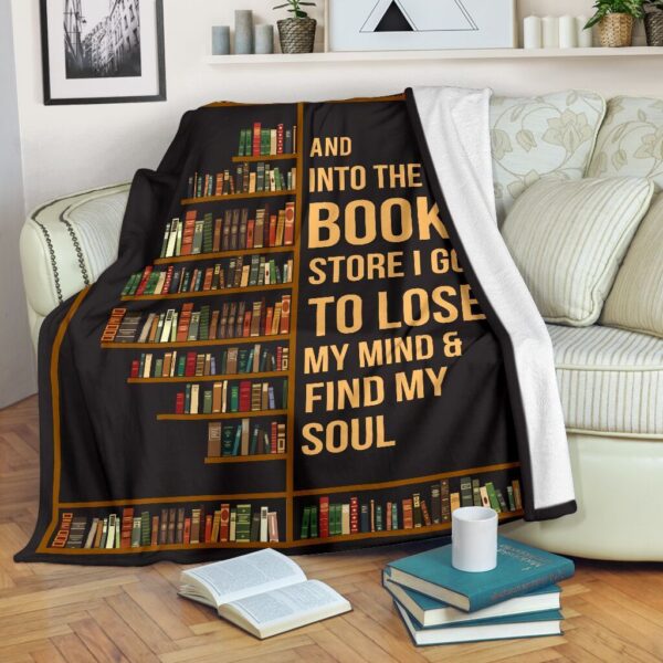 Reading Books Fleece Blanket Sherpa Blanket