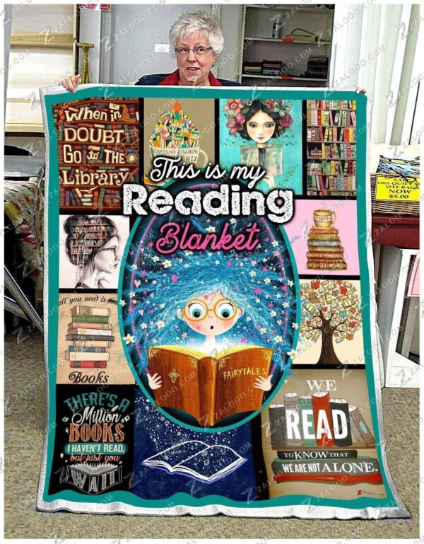 Reading Book This Is My Reading Fleece Blanket Sherpa Blanket