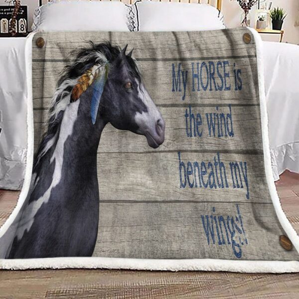 Horse Fleece Blanket Sherpa Blanket