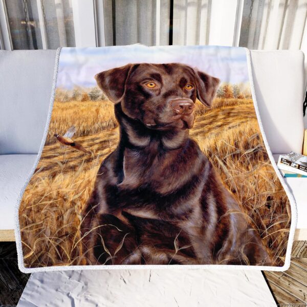 Hunting Dog Hunting Season Fleece Blanket Sherpa Blanket