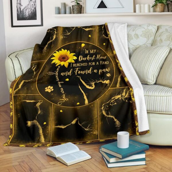 Cat Fleece Blanket Sherpa Blanket