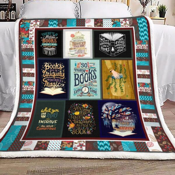 Reading Fleece Blanket Sherpa Blanket